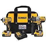 DEWALT 20V MAX Hammer Drill and Impact Driver, Cordless Power Tool Combo Kit with 2 Batteries and Charger (DCK299M2)