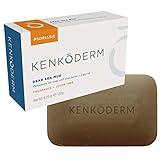 Kenkoderm Psoriasis Dead Sea Mud Soap with Argan Oil & Shea Butter, 4.25 oz, 1 Bar, Dermatologist Developed Skin Care for Soothing & Moisturizing Psoriasis Eczema & Rosacea, Fragrance & Color Free