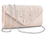 TINDTOP Evening Clutch Purses for Women Handbags for Formal Wedding Party Cocktail Prom Crossbody Shoulder Envelope Bag