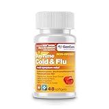 GenCare - Multi Symptom Non Drowsy Daytime Cold & Flu Relief Acetaminophen 325mg, Dextromethorphan HBr 10mg, Phenylephrine HCl 5mg (48 Softgels) Non Habit Forming Pain Reliever & Nasal Decongestant