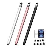 Stylus Pens for Touch Screens, 2-in-1 Magnetic Stylus Pen High Precision & Sensitivity Capacitive Stylus for iPad iPhone Samsung Galaxy Kindle Tablets All Universal Touchscreen Devices-(3Pack)