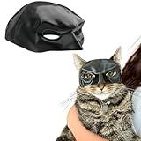 GUUZOGG Funny Bat Cat Avenger Mask, Halloween Costumes Accessories for Cats, Bat Cat Cosplay Apparel, Fit Most of Cats