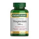 Nature's Bounty Magnesium, Bone and Muscle Health, Whole Body Support, Tablets, 500 Mg, 200 Ct