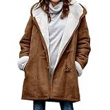 Best amaon Deals This Week Friday Black Deals 2024 Today Winter Coats for Women Warm Plus Size Fleece Lined Jackets Button Down Sherpa Fur Hooded My Orders