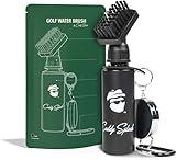 Caddy Splash Premium Golf Club Cleaner with Water - Heavy Duty Retractable Clip- Squeeze Bottle for Easy Cleaning with Nylon Bristles- Holds 4 Oz Water - Golf Accessories- USA Company