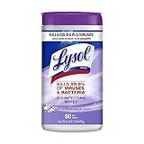 Lysol Disinfectant Wipes, Multi-Surface Antibacterial Cleaning Wipes, For Disinfecting and Cleaning, Early Morning Breeze, 80 Count (Pack of 1)