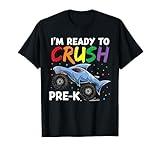 I'm Ready To Crush Prek Apparel Back To School Monster Truck T-Shirt