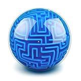 YongnKids Amaze 3D Memory Sequential Maze Ball Puzzle Toy Gifts for Kids Adults - Challenges Game Lover Tiny Balls Brain Teasers Game (Blue)