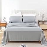 Whitney Home Textile Queen Sheet Set - 4 Piece Soft Breathable Bed Sheets for Queen Size Bed, Deep Pocket Lxuury Brushed Sheets, Hotel Bedding Sheets and Pillowcases, Wrinkle Free Oeko-Tex Sheets