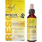 Bach RESCUE Remedy PET Dropper 20mL, Natural Stress Relief, Calming for Dogs, Cats, & Other Pets, Homeopathic Flower Essence, Thunder, Fireworks & Travel, Separation, Sedative-Free