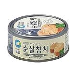 Chung Jung One O'Food Canned Tuna, Authentic Chunk Light Tuna Seafood in Sunflower Oil, Perfect for Fresh Salads, Sandwiches, and Healthy Meals, Pack of 3 (ORIGINAL)