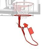 ProSlam Basketball Return Attachment, Heavy Duty Durable Steel Return System for Basketball - 180 Degree Rotatable Chute Shot Returner for 18" Rim Indoor and Outdoor【Product Patents】