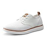 Bruno Marc Men's Oxfords Sneakers Casual Dress Lace-Up Lightweight Walking Shoes,White,Size 11,SBOX2406M