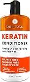 Keratin Conditioner – Sulfate and Paraben Free Deep Treatment for Dry, Damaged Hair - Salon Formula - For Curly, Color Treated, Straight and Frizzy Hair – for Women and Men to Repair Split Ends