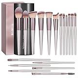 BS-MALL Makeup Brush Set 18 Pcs Premium Synthetic Foundation Powder Concealers Eye shadows Blush Makeup Brushes with black case