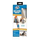 Quick-Cleaning Grooming Brush by Pets Know Best- Gentle, Self-Cleaning Deshedding Tool for Cats & Dogs- Detangling Comb for Fur/Hair and All Coat Lengths