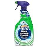 Scrubbing Bubbles Mega Shower Foamer Spray, Multi-Surface Bathroom and Tile Cleaner Grime Fighter, Removes 100% Soap Scum, Rainshower Scent, 32 oz