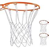 yirgnzu 2 Pack Premium Quality Professional Heavy Duty Basketball Net in All Weather for Indoor and Outdoor，Rims12 Loops