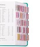 Laminated Bible Tabs for Women & Men - Large Print Tabs for Study Bibles, Boho Theme for Easy Navigation and Quick Reference - Easy-to-Read and Apply Tabs for All Ages-Floral