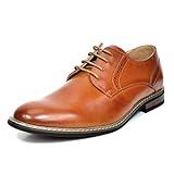 Bruno Marc Mens Leather Lined Dress Shoes, Brown - 12 (Oxford)