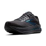 Brooks Men’s Ghost Max 2 Neutral Running & Walking Shoe - Ebony/Cockatoo/Blue Sapphire - 10 Wide