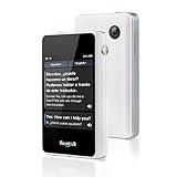 Timekettle, Fluentalk T1 Mini Translator Device No WiFi Needed, Built in 1-Year Global Mobile Data, Supports 40 Languages and Photo Translation, Instant Language Translator for Travelling White