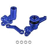 HobbyPark Aluminum Steering Bellcranks and Servo Saver Set w/Bearings For Traxxas 1/10 Slash 4x4 Hop-Up Upgrade Parts Navy Blue