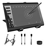 TeinenRon Graphics Drawing Tablet with Stand,10x6 Inch Drawing Tablet with 8192 Level Pen,12 Hot Keys,Digital Drawing Pad Compatible with PC/Mac/Android for Painting,Design&Online Teach