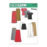 Simplicity U06762A New Look Easy to Sew Misses' Tops, Pants, and Skirts Sewing Pattern Kit, Code 6762, Sizes XS-XL