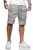 JMIERR Mens Athletic Shorts Casual Cotton Drawstring Summer Beach Twill Chino Dress Golf Workout Gym Running Basketball Shorts, M, S1 Grey