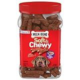 Milk-Bone Soft & Chewy Dog Treats, Beef & Filet Mignon Recipe, 25 Ounce Made with Real Chuck Roast