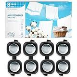 Car Air Freshener Vent Clips, 8 Pack, Provides Long-Lasting Scent, Up to 240 Days, Odor Eliminator (Fresh)