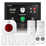 OSI Alarm System for Home Security (Gen 2)11 piece. DIY, Touch Screen, Motion Detection, Contact sensors, Wireless Siren, Remotes, Phone App, Compatible with Alexa, Continuous Updates,NO Monthly Fees