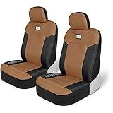 Cat® MeshFlex Automotive Seat Covers for Cars Trucks and SUVs (Set of 2) – Beige Car Seat Covers for Front Seats, Truck Seat Protectors with Comfortable Mesh Back, Auto Interior Covers