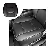 Leather Seat Covers for Car with Breathable Holes,All Seasons Bottom Seat Covers for Cars Provide Comfort Driving & Wrapping Protection,Memory Foam Car Seat Covers for SUV Truck Car