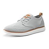 Bruno Marc Men's Oxfords Sneakers Casual Dress Lace-Up Lightweight Walking Shoes,Grey,Size 10,SBOX2406M