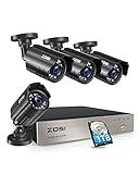 ZOSI 3K Lite Security Camera System with AI Human Vehicle Detection,H.265+ 8CH HD TVI Video DVR Recorder with 4X HD 1920TVL 1080P Indoor Outdoor Weatherproof CCTV Cameras,Remote Access,1TB Hard Drive