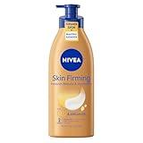 NIVEA Skin Firming Melanin Beauty and Hydration Body Lotion with Q10 and Argan Oil, Firmer Skin in as Little As Two Weeks, 16.9 Fl Oz Bottle