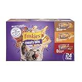 Purina Friskies Gravy Wet Cat Food Variety Pack, Meaty Bits - (Pack of 24) 5.5 oz. Cans