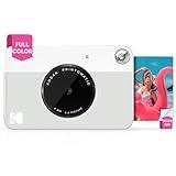 KODAK Printomatic Full-Color Instant Print Digital Camera - Colorful Photos On Zink 2x3" Sticky-Back Photo Paper - 5MP, Portable, Creative Fun Gift for Birthday, Christmas, Holiday - Grey