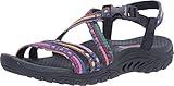 Skechers Women's Reggae-Sew Me-Boho Woven Strappy Slingback Sandal, Navy Multi, 10