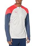 PUMA Mens Training 1/4 Zip Top Shirt, Puma White-fire Orchid, XX-Large US