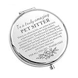 CHOORO Dog Walker Gift Pet Sitter Appreciation Gift to A Truly Amazing Pet Sitter Pocket Mirror (AMAZING PET SITTER)