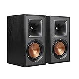 Klipsch R-41M Powerful Detailed Bookshelf Home Speaker Set of 2 Black