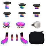 E-MODS GAMING 13 in 1 Metal Thumbsticks D-Pads and Paddles with Tools Accessories for Elite Series 2 Controller & Xbox One Elite Series 2 Core (Multicolor)