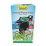 Tetra Whisper Internal Power Filter 5 To 10 Gallons, For aquariums, In-Tank Filtration With Air Pump, Black