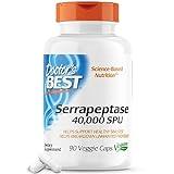 Doctor's Best Serrapeptase, Non-GMO, Vegan, Gluten Free, Supports Healthy Sinuses, 40,000 SPU, 90 Count (Pack of 1)