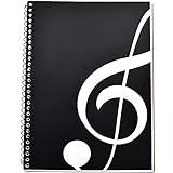 MOREYES Blank Sheet Music Composition Manuscript Staff Notebook with 100 Pages 10.24x7.5 inch/26x19cm (Music clef notebook)