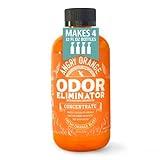 Angry Orange Pet Odor Eliminator for Home - 8oz Dog and Cat Pee Smell Remover for Carpet, Grass, Tile and Furniture - Citrus Concentrate, Makes 128oz of Liquid