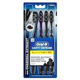 Oral B Cavity Defense 123 Black Toothbrush � Medium (Pack of 4)